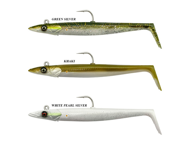 Leurre monté Savage Gear Sandeel V2 12cm 22g.