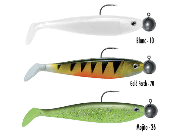 Leurre monté Delalande Shad GT 11cm 10g.