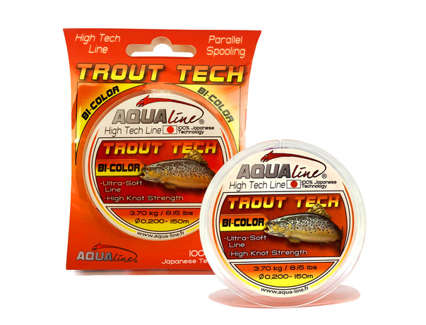 Nylon Aqualine Bicolore Trout Tech 150m