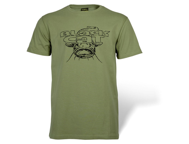 Tee-shirt Black Cat Military vert