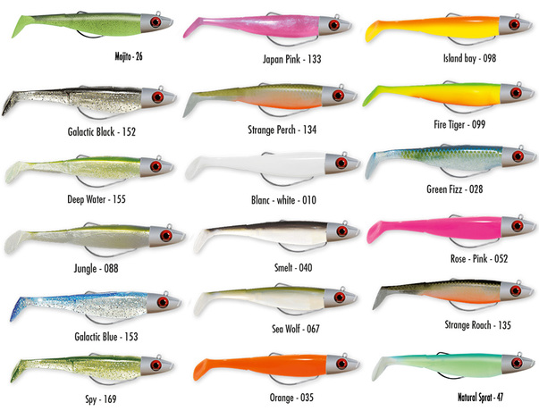 Leurre Delalande Swat Shad monté 7 cm tête 5g.