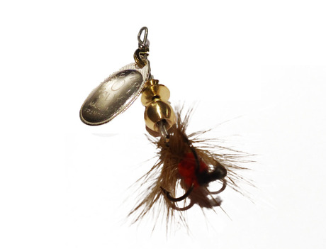 Cuiller Mepps Aglia Argent mouche rouge n°0