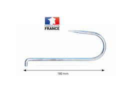 Crochet acier zingué Amiaud à ligaturer