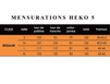 Tableau mensurations Heko 5