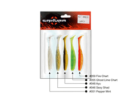 Leurre Sakura Slit Shad Evo 4\'\' Mix