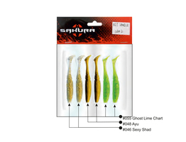 Leurre Sakura Slit Shad Evo 3.3\'\' Mix