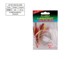 Bas de ligne Flashmer Plumes à maquereaux